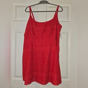 Old Navy Red Lace Dress